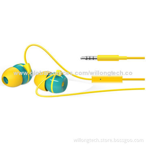 Plastic Ear Housing with UV Smooth In-ear Earphones, 100Hz-10kHz Frequency Range
